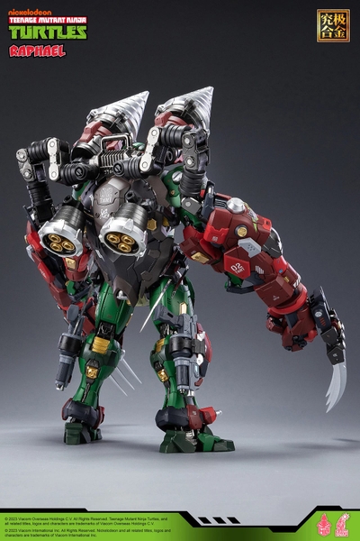 Mô Hình Ráp Sẵn Khung Kim Loại Mecha Ninja Turtle - raphael của Heat Boys x Snap Finger