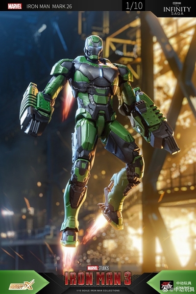 Mô Hình Ráp Sẵn Marvel 1/10 Iron Man Mk26 của Zdtoys