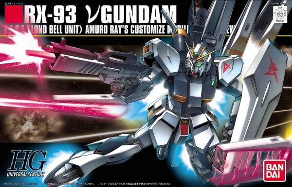 Mô Hình Lắp Ráp Gundam HG UC 1/144 Nu GUNDAM của Bandai nhật bản
