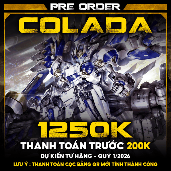 [Đặt Trước] [Lô 1] Mô Hình Lắp Ráp Intersecting Frontline Mecha God - COLADA - Gồm 11 bộ đèn led độc lập và hơn 950 chi tiết