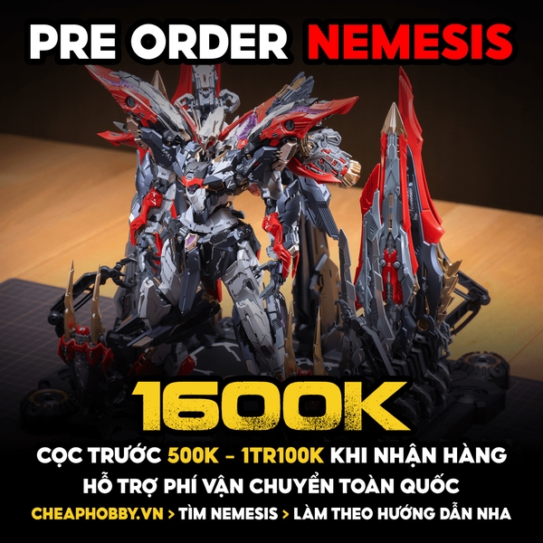 [ĐẶT TRƯỚC] Mô hình 1/100 MG RT-002 Nemesis (Kèm Base Và Decal Nước) - DỰ KIẾN THÁNG 7 TRẢ HÀNG