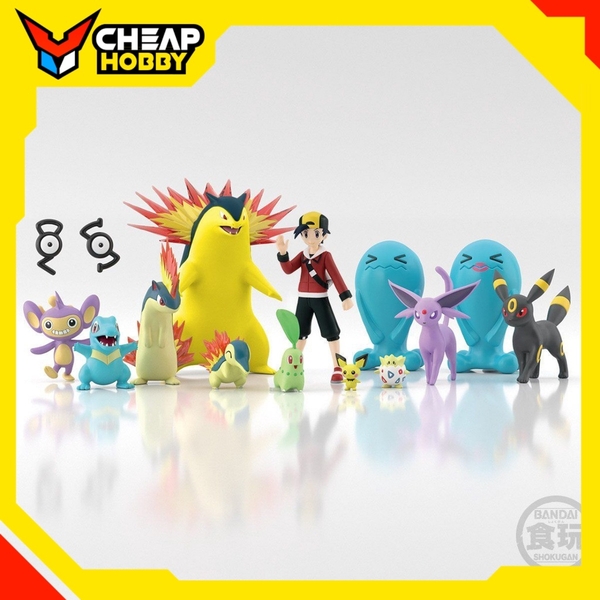 [Có sẵn] [Chính hãng] Mô hình POKEMON SCALE WORLD JOHTO REGION SET W/O GUM Chính Hãng Bandai