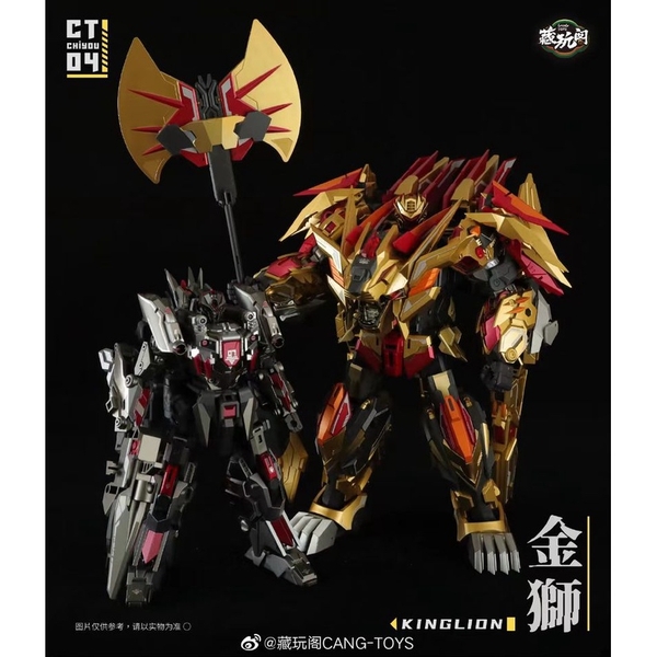Bộ Mô Hình Robot Hợp Thể CT-Chiyou Thunderking (Predaking) của Cang Toys Cangtoys