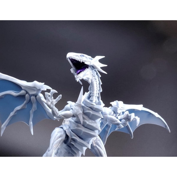 Mô Hình Lắp Ráp Figure-rise Standard Amplified Blue-Eyes White Dragon (tặng kèm base)