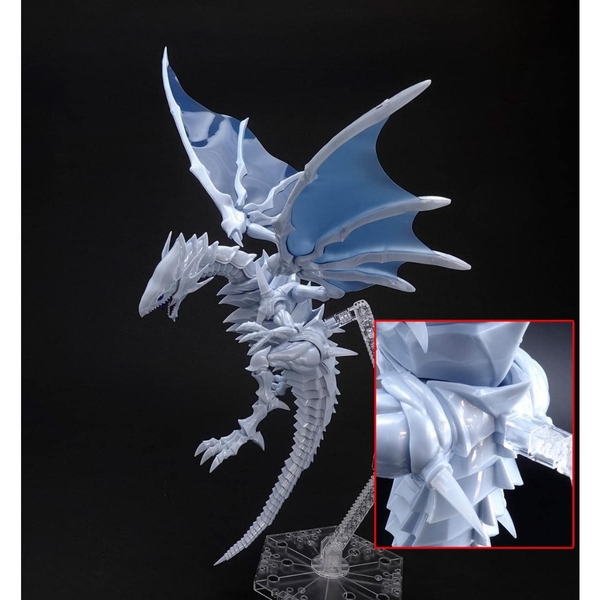 Mô Hình Lắp Ráp Figure-rise Standard Amplified Blue-Eyes White Dragon (tặng kèm base)