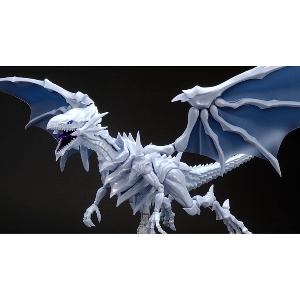 Mô Hình Lắp Ráp Figure-rise Standard Amplified Blue-Eyes White Dragon (tặng kèm base)