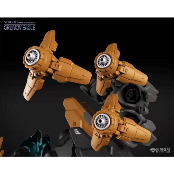 Mô hình ráp sẵn Metal Build S.Fire-003 Grumdy Eagle 1/72  của Blend Nucleus