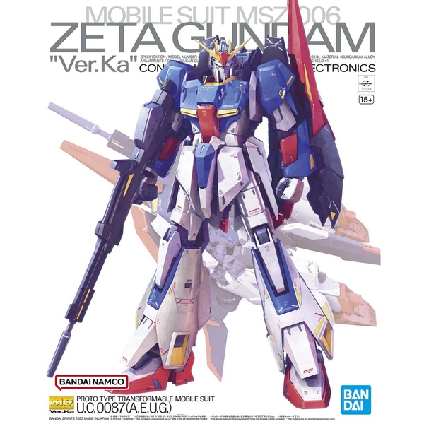 Mô Hình Lắp Ráp Gundam MG Zeta ver. Ka (tặng decal nước)