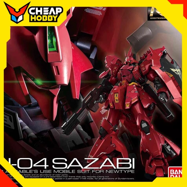 Mô Hình Lắp Ráp Gundam RG MSN-04 Sazabi của Bandai Nhật Bản