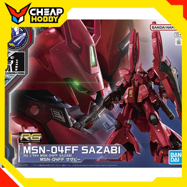 Mô Hình Lắp Ráp RG MSN-04FF SAZABI của P-Bandai ( bản Gundam Base )