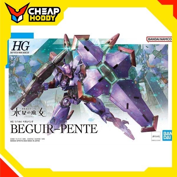 Mô hình Lắp Ráp Gundam Bandai HG TWFM 12 Beguir Pente 1/144 The Witch from Mercury của Bandai
