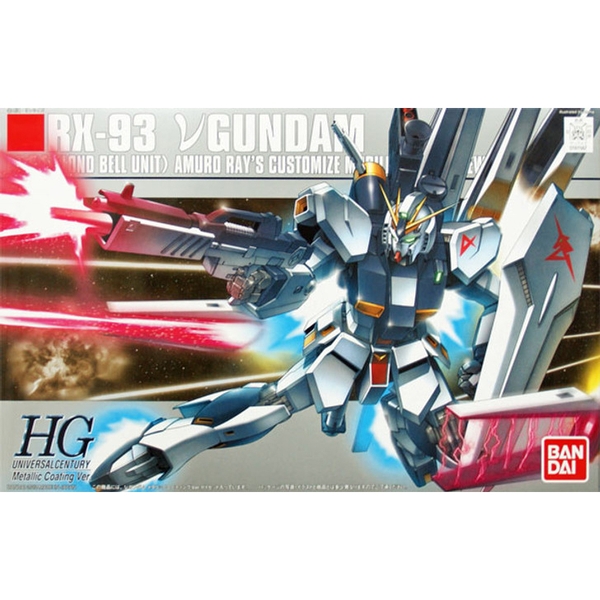 Mô Hình Lắp Ráp Gundam Gunpla HGUC 1/144 RX-93 V Gundam Metallic Coating Version Chính Hãng Bandai Nhật Bản