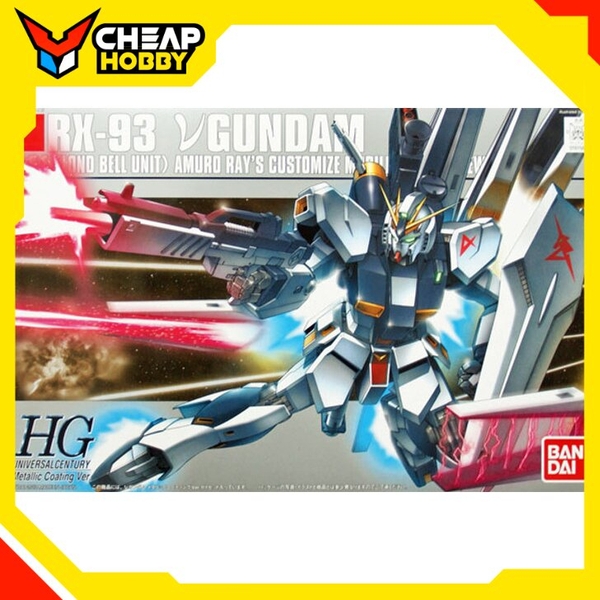 Mô Hình Lắp Ráp Gundam Gunpla HGUC 1/144 RX-93 V Gundam Metallic Coating Version Chính Hãng Bandai Nhật Bản