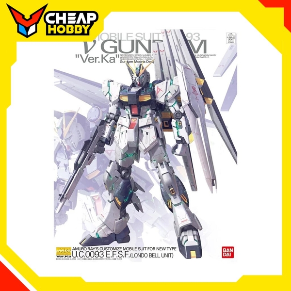Mô Hình Lắp Ráp Gunpla Gundam MG RX-93 GUNDAM NU VER.KA 1/100 Chính Hãng Bandai
