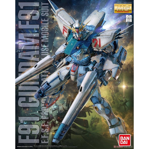 Mô Hình Lắp Ráp  Gundam Bandai MG Gundam F91 Ver 2.0 1/100 Gundam F91