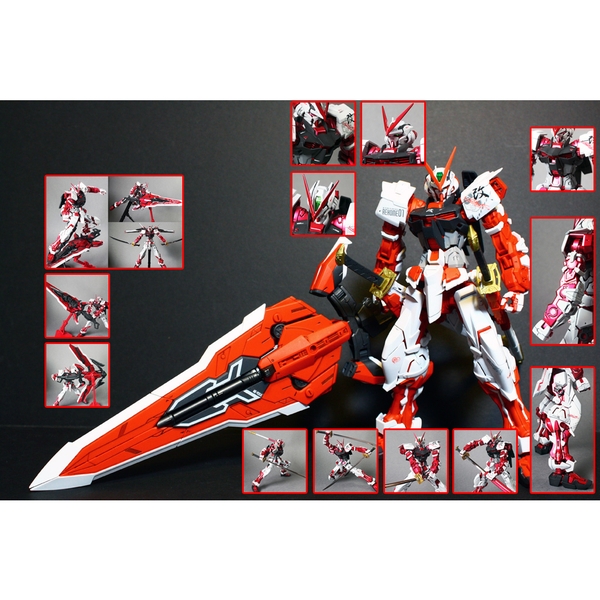 Mô Hình Lắp Ráp GunPla Gundam MG Astray Red Frame Kai Bandai Nhật Bản