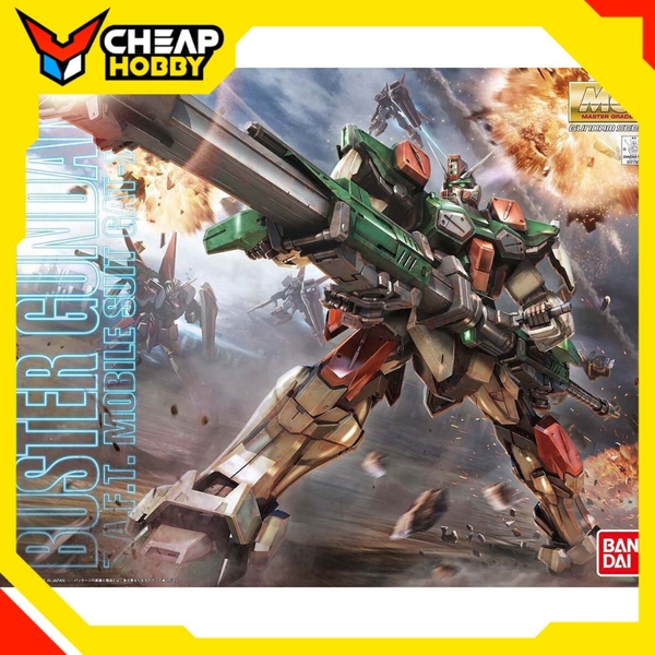 Mô Hình Lắp Ráp Gunpla Gundam MG 1/100 Buster Gundam Chính Hãng Bandai Nhật Bản