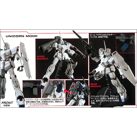 Mô hình lắp ráp Gundam Gunpla MG1/100 RX-0 Unicorn Gundam Chính Hãng Bandai