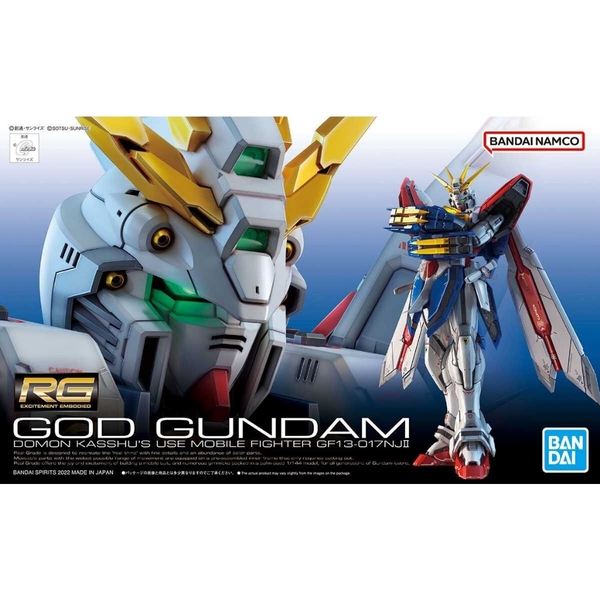 Mô hình lắp ráp Gundam Gunpla RG 37 God Gundam 1/144 chính hãng Bandai