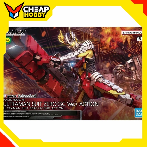 [Hàng sẵn] Mô Hình Lắp Ráp Figure-rise Standard Ultraman Suit Zero [SC Ver] -Action- (tặng kèm base)