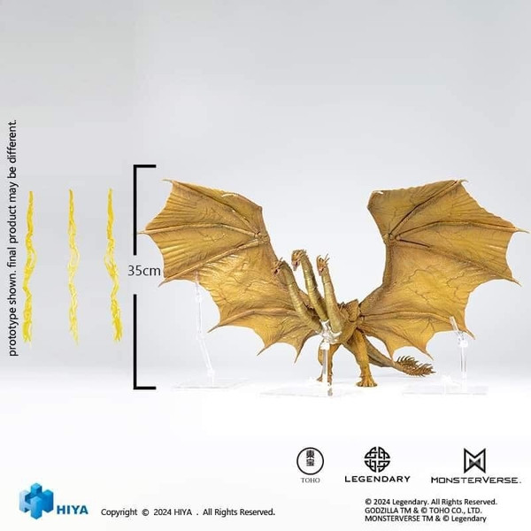 Mô hình Action figure King Ghidorah phần phim Godzilla: King of the Monsters (2019) của hiyatoys hiya toys