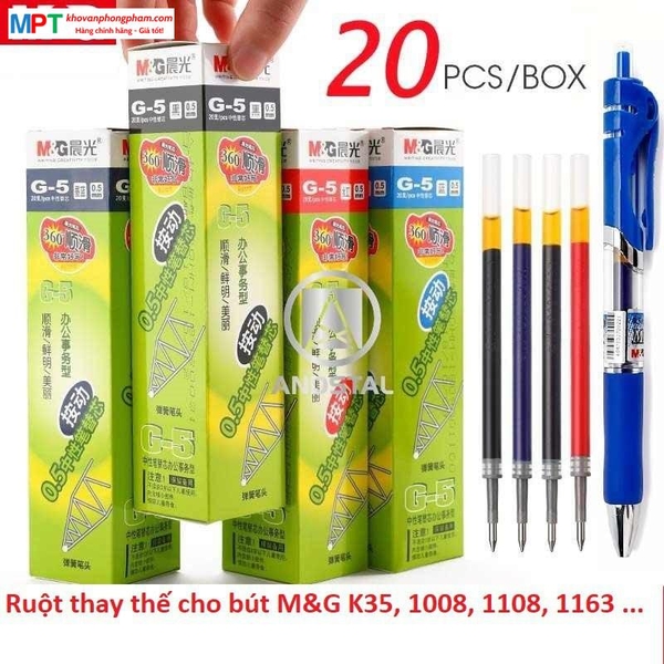 Ruột bút gel M&G G5 (Cho bút K35, 1008, 1108, 1163)