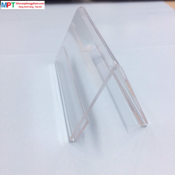 Biển chức danh mica chữ A 6x14cm loại dày 2mm