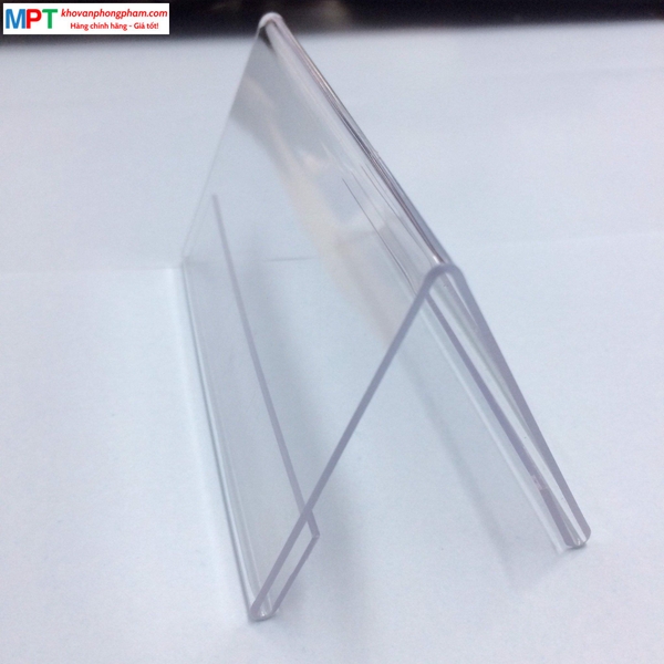 Biển chức danh mica chữ A 6x14cm loại mỏng 1mm