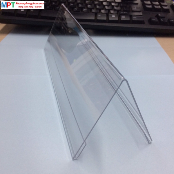 Biển chức danh mica chữ A 7x22cm loại mỏng 1mm