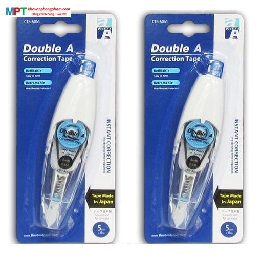 [CHÍNH HÃNG] Băng xoá Doule A A065 5mm x 6m