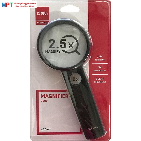 Kính lúp Deli 9090 - 70mm