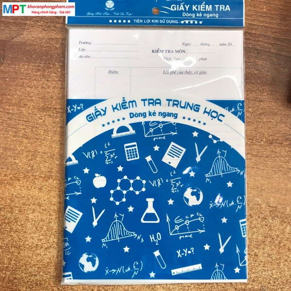 Giấy kiểm tra kẻ ngang Hải Tiến 2005