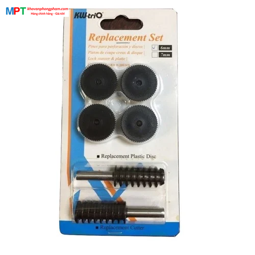 [CHÍNH HÃNG] Lưỡi dao đục lỗ Kw-TriO 9330 (Vỉ gồm 2 Lưỡi Dao + 4 Đĩa Nhựa)
