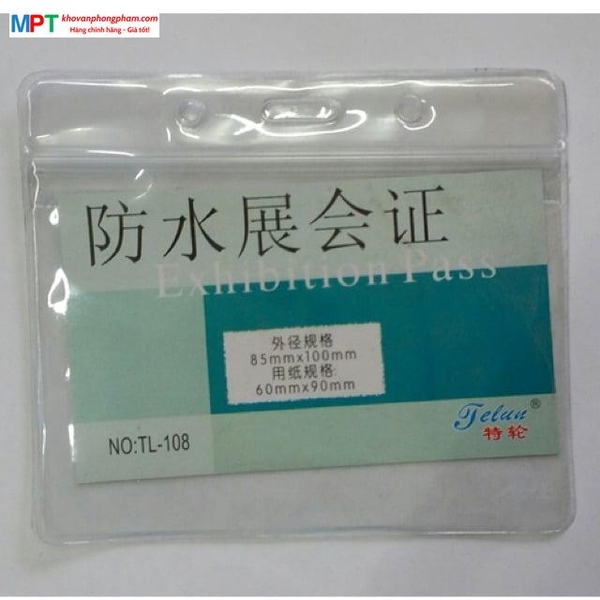 Mặt thẻ miết ngang 108 - Đựng thẻ kích cỡ 60x90mm