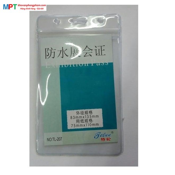 Mặt thẻ miết dọc 207 - Đựng thẻ kích cỡ 75x110mm