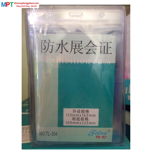 Mặt thẻ miết dọc 304 - Đựng thẻ kích cỡ 100x135mm
