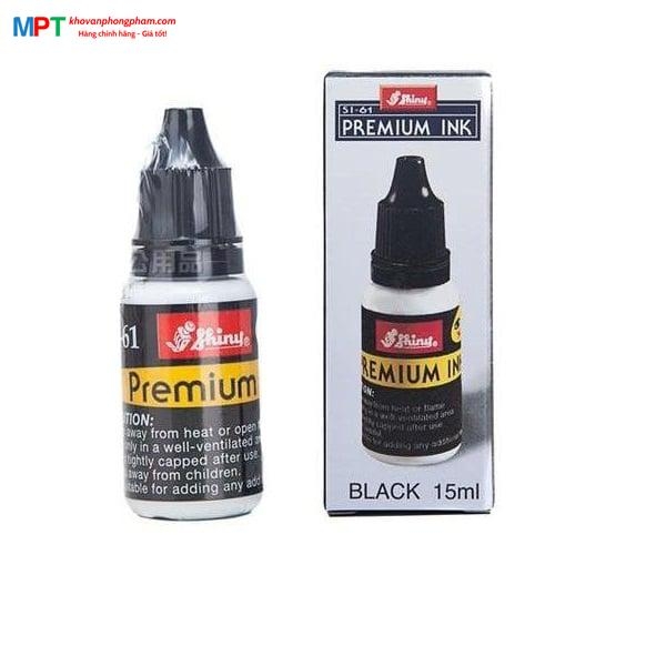 Mực dấu đóng trên mọi chất liệu Shiny SI-61 màu đen 15ml