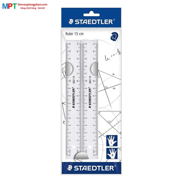 [GIÁ 1K...] Bộ 2 thước kẻ 15cm STAEDTLER 562 152