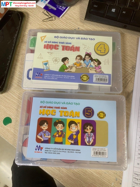 Bộ đồ dùng thực hành học Toán lớp 5 - Theo TT 37/2021/TT-BGDĐT ngày 31/12/2021