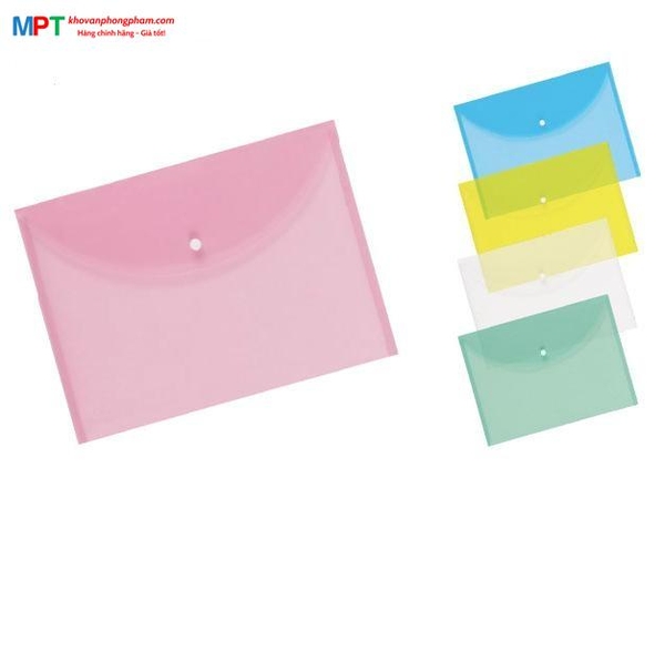 Túi clear bag Plus khổ F CB2636 - Dày 0.15mm (Bìa nút)