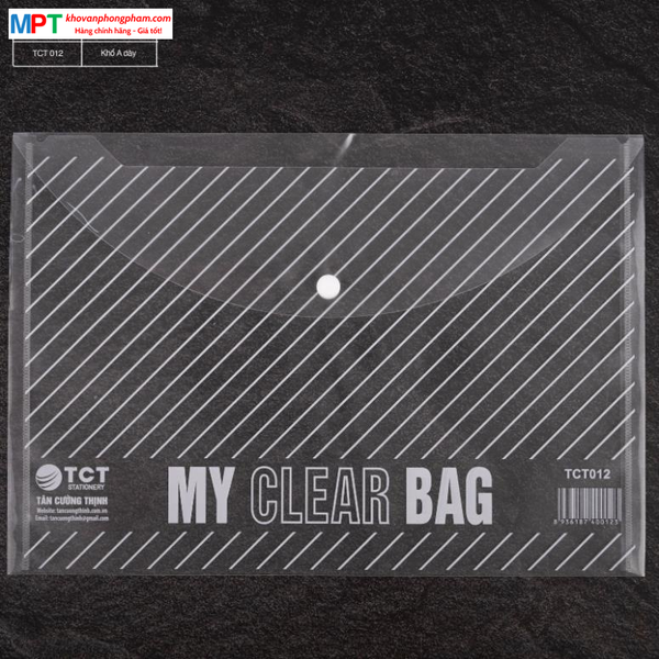 Túi clear bag khổ A TCT012 loại dày - 20 cái/tập