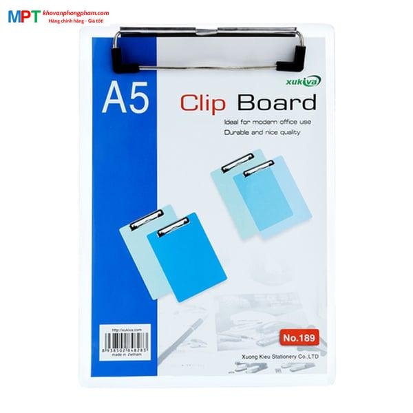 Cặp trình ký 1 mặt nhựa A5 Xukiva 189