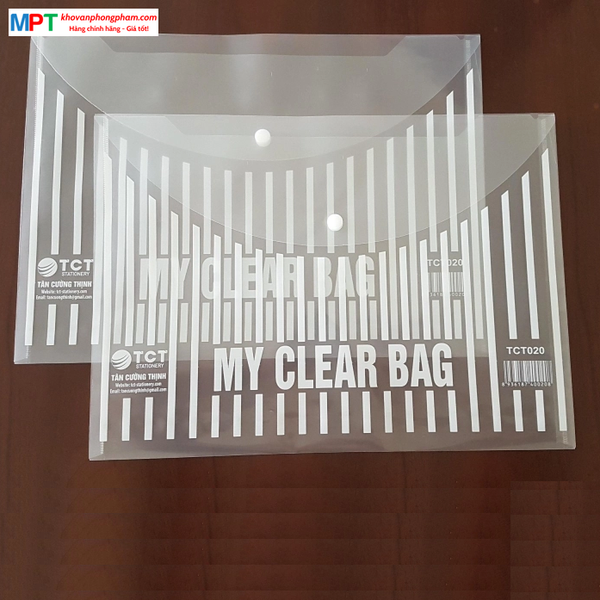 Túi clear bag khổ F dày TCT022F