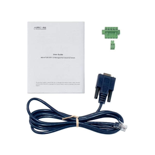Switch công nghiệp AurCore AIS4001P L2+ | 8GE | 4G SFP+ | PoE/PoE+