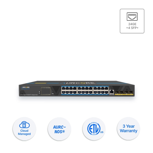 Thiết bị Switch doanh nghiệp Aurcore AES4001 24 x GE | 4 x 10GE SFP+