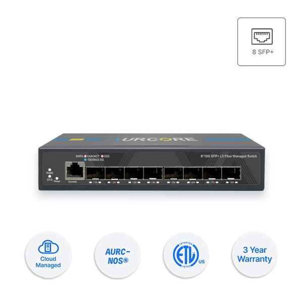 Thiết bị Switch doanh nghiệp Aurcore AES4202 8 x 10GE SFP+