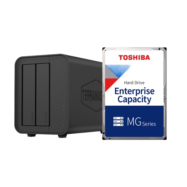 Combo thiết bị lưu trữ DAS TerraMaster D5 Hybrid và ổ cứng HDD Toshiba MG dung lượng 4TB