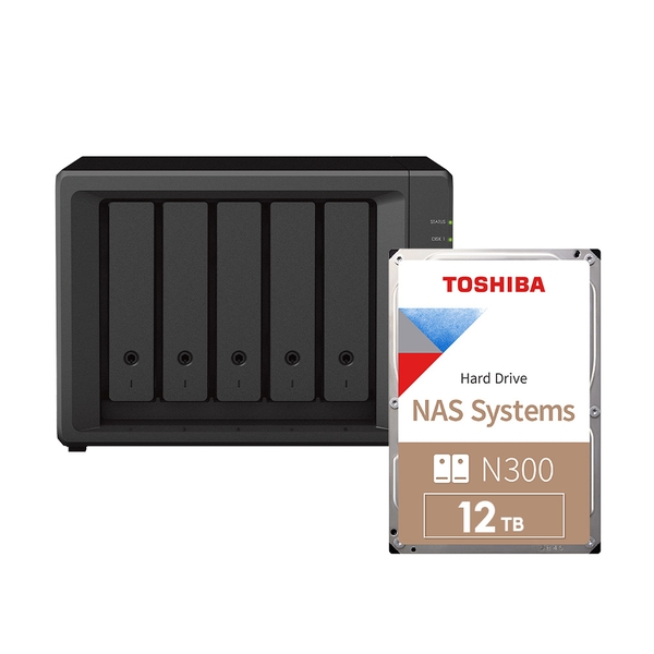 Combo thiết bị lưu trữ mạng NAS Synology DS1522+ và Ổ cứng Toshiba N300