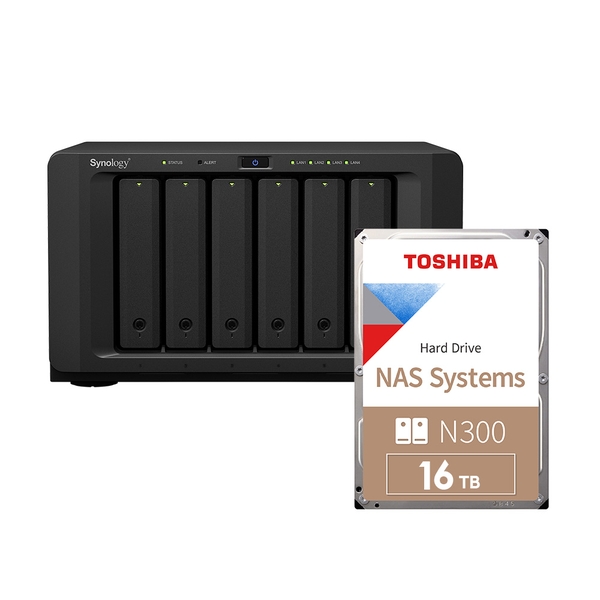 Combo thiết bị lưu trữ mạng NAS Synology DS1621+ và Ổ cứng Toshiba N300
