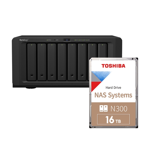 Combo thiết bị lưu trữ mạng NAS Synology DS1821+ và Ổ cứng Toshiba N300